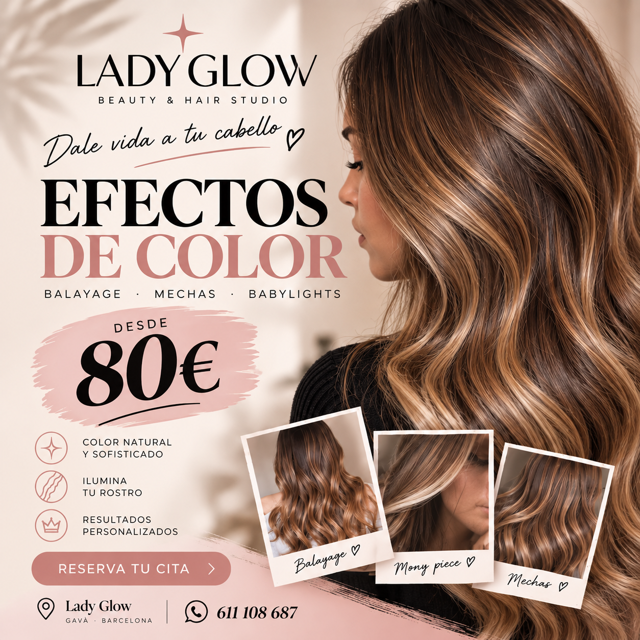 Coloración en Lady Glow Gavà