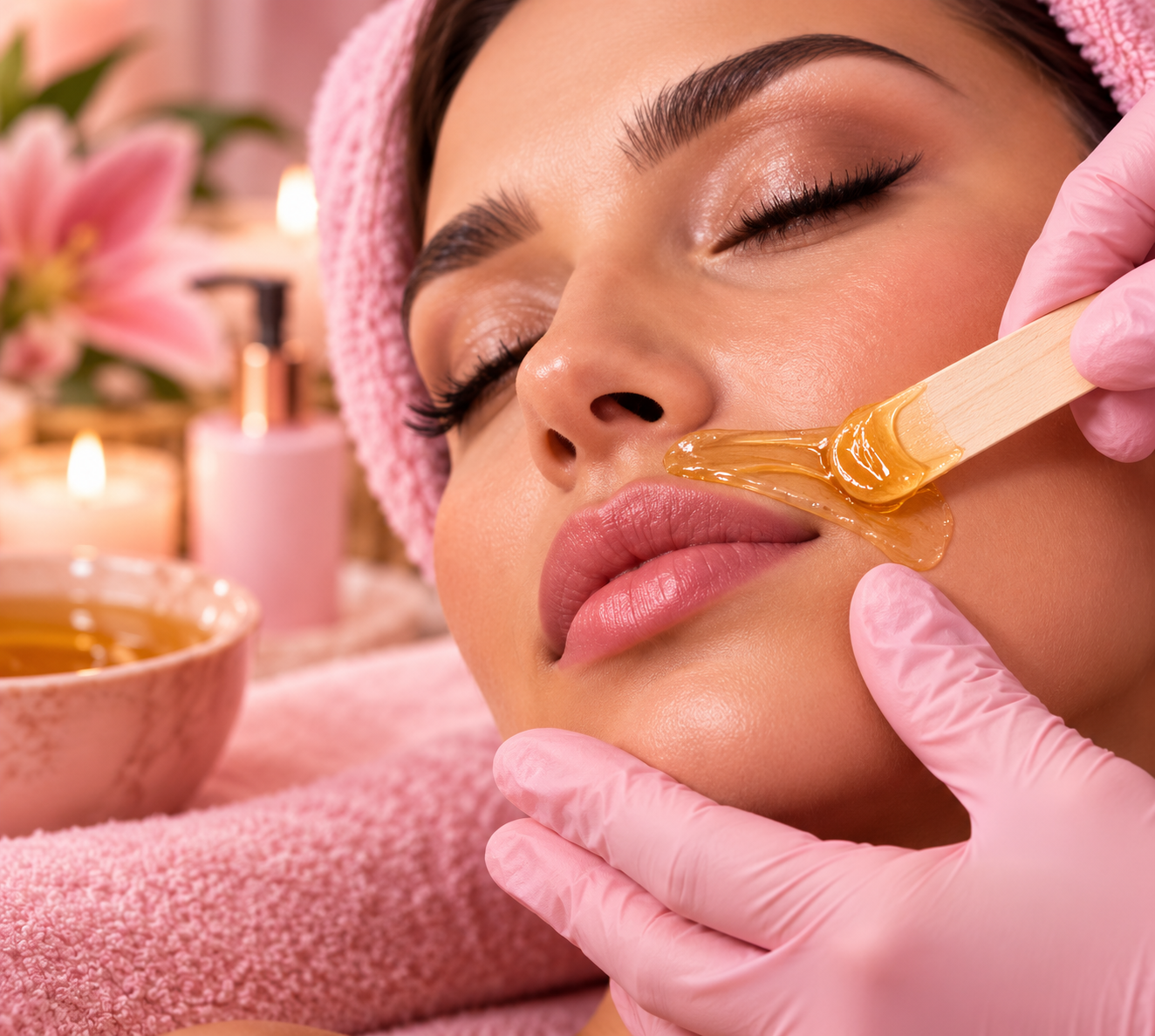 Depilación facial con cera en Lady Glow