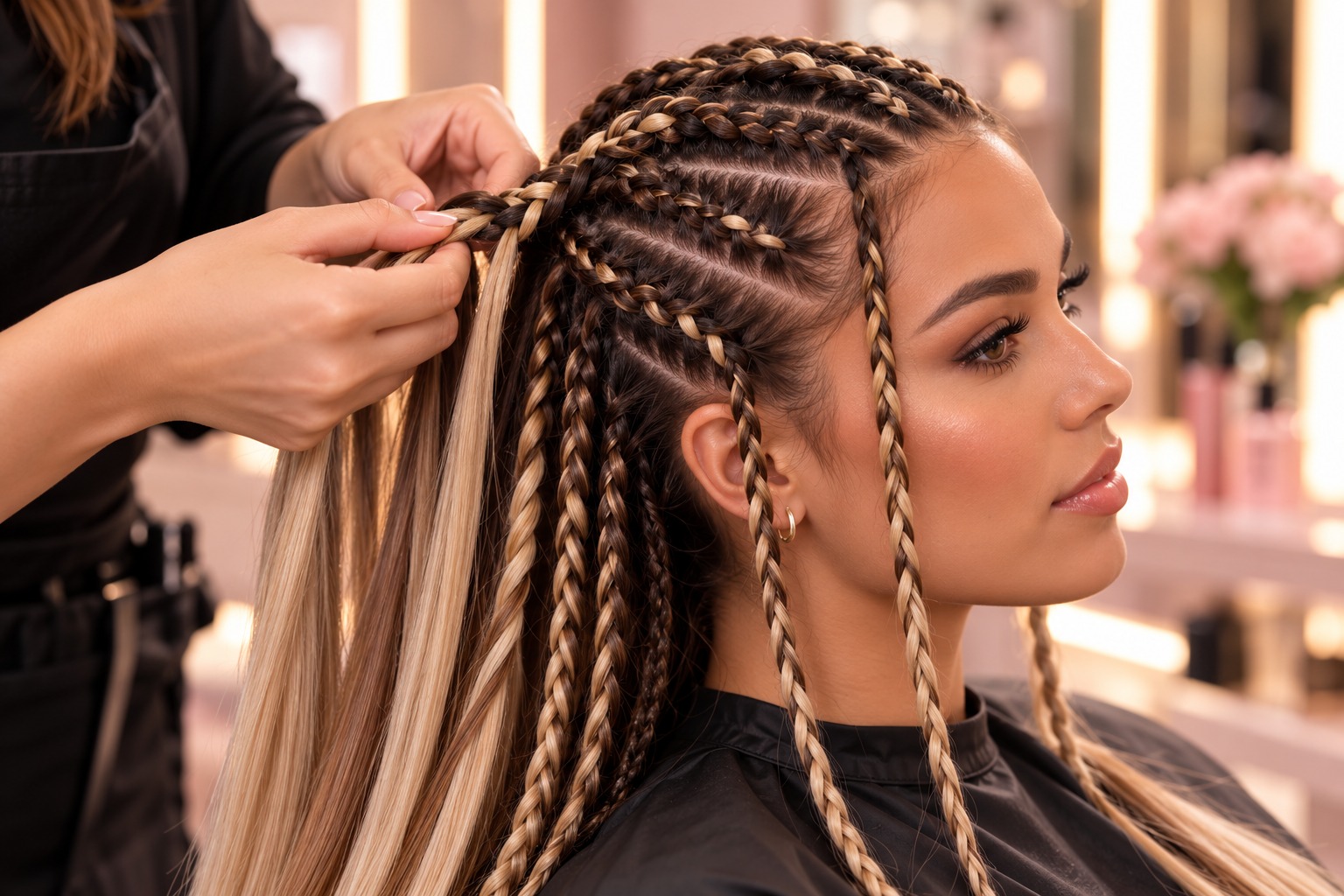 Trenzas con extensiones en Lady Glow